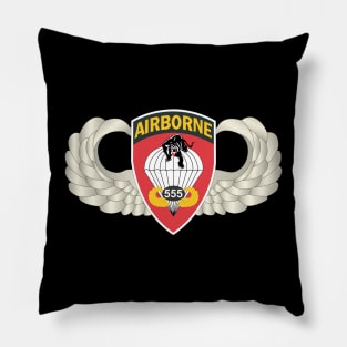 Airborne Badge - 555th Parachute Infantry Bn - SSI X 300 Pillow