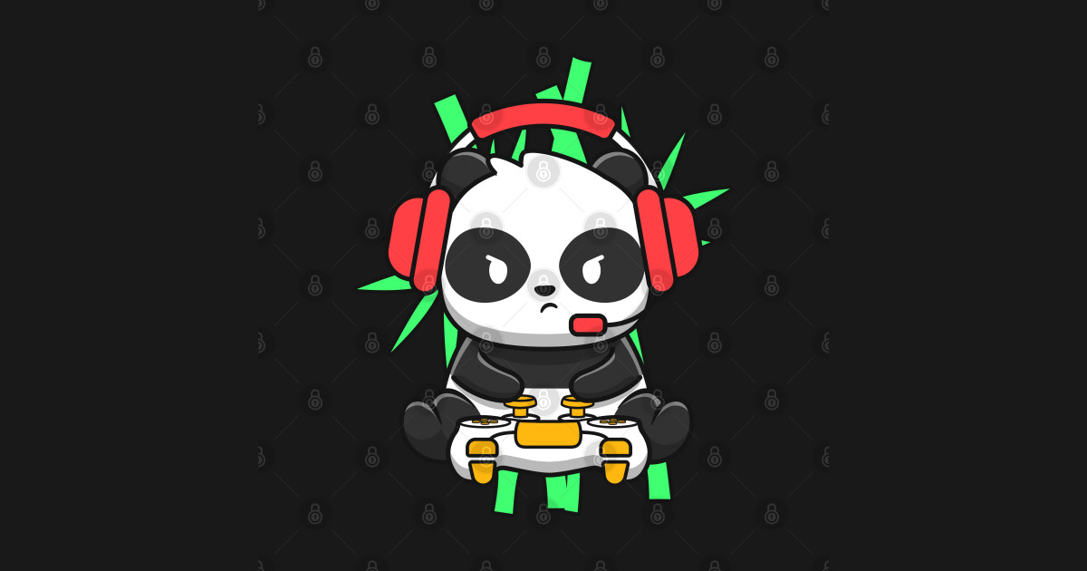 Cute Gaming Panda Rolling Panda Pandemic Gaming Panda Baseball T Shirt Teepublic 