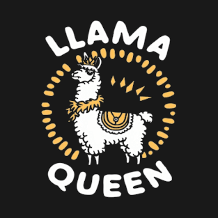 Llama Drama Queen Funny Llama posing shirt T-Shirt