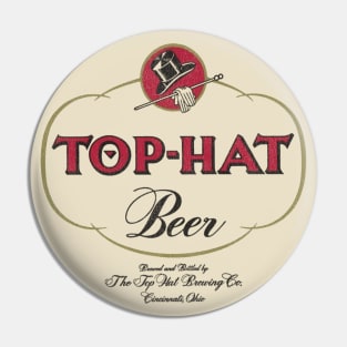 Top Hat Beer Retro Defunct Breweriana Pin