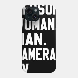 Person Woman Man Camera Tv Trump Cognitive Test Great Memory Phone Case