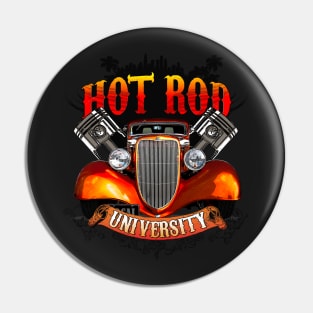 Auto Series Hot Rod University Pin