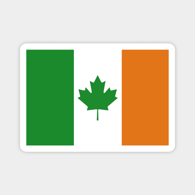 Canada - Ireland Flag Mashup Magnet by phneep