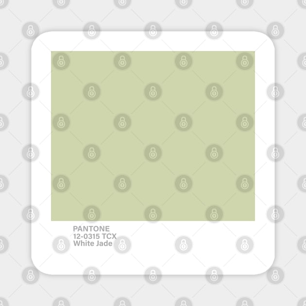 pantone 12-0315 TCX White Jade Magnet by princessmi-com