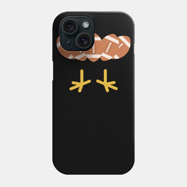 Cool Thanksgiving Football Gobble Player Turkey Gift Phone Case by threefngrs