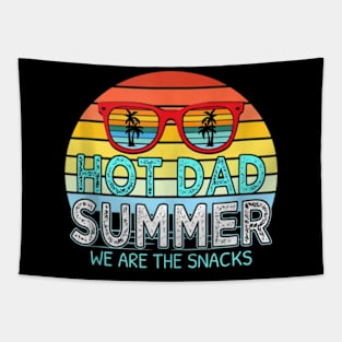 Hot Dad Summer Snacks With Chill Sunglass Vintage Apparel Tank Top Tapestry