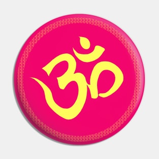 Spiritual Om Symbol Sacred Yoga Mantra Pin