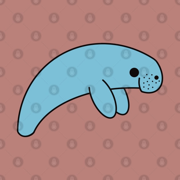 Cute Kawaii Manatee by KawaiiByDice