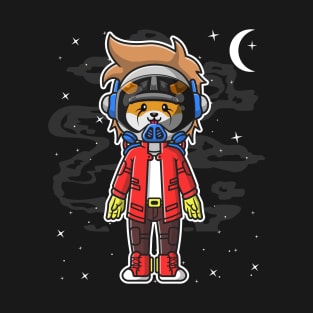 Hiphop Astronaut Floki Inu Coin Floki Army To The Moon Crypto Token Cryptocurrency Wallet Birthday Gift For Men Women Kids T-Shirt