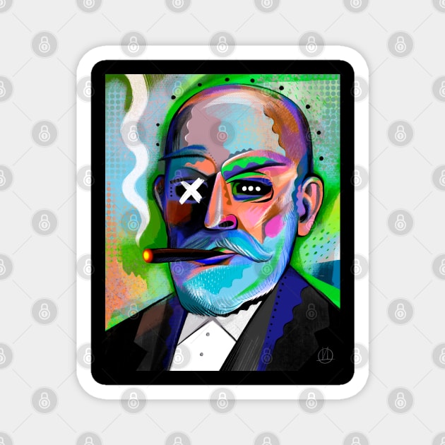 SIGMUND FREUD Magnet by SMOKING CLUB