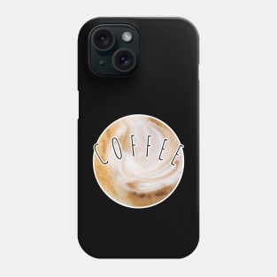 Cofffe Round Photo Art Phone Case