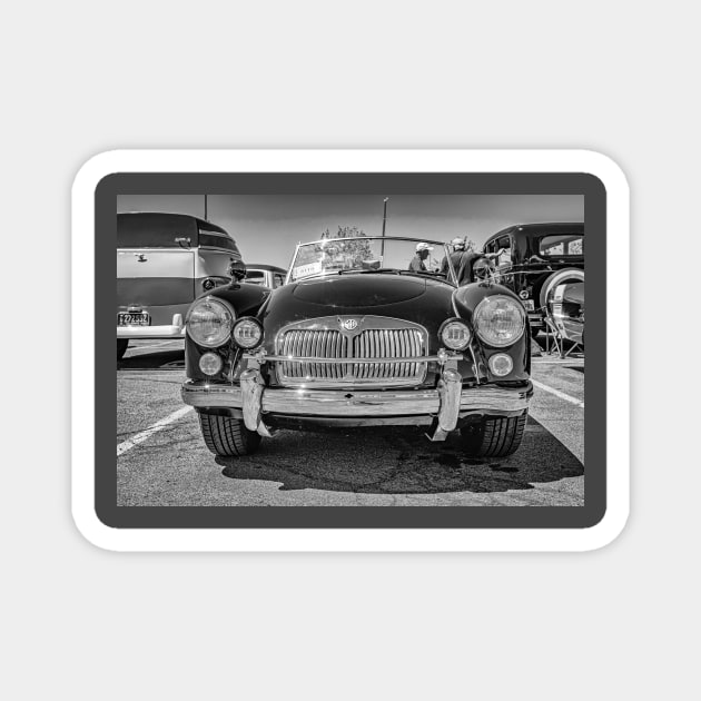 1960 MG MGA Roadster Sports Car Magnet by Gestalt Imagery