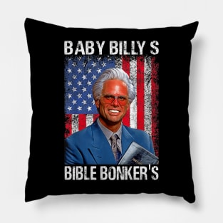 Retro USA Flag Baby Billy's Bible Bonker Pillow