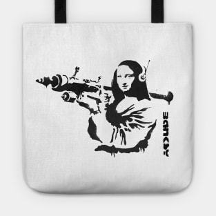 BANKSY Mona Lisa Bazooka Tote