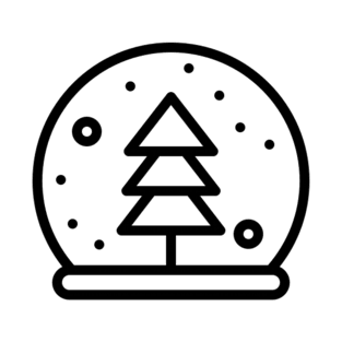 Snow globe with tree T-Shirt