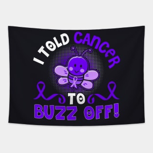 funny esophageal cancer bee warrior Tapestry