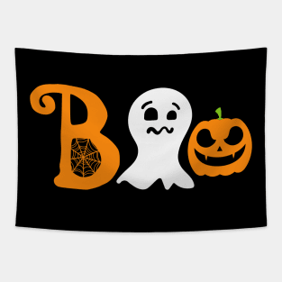 Boo Pumpkin Halloween Tapestry