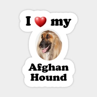 I Love My Afghan Hound Magnet