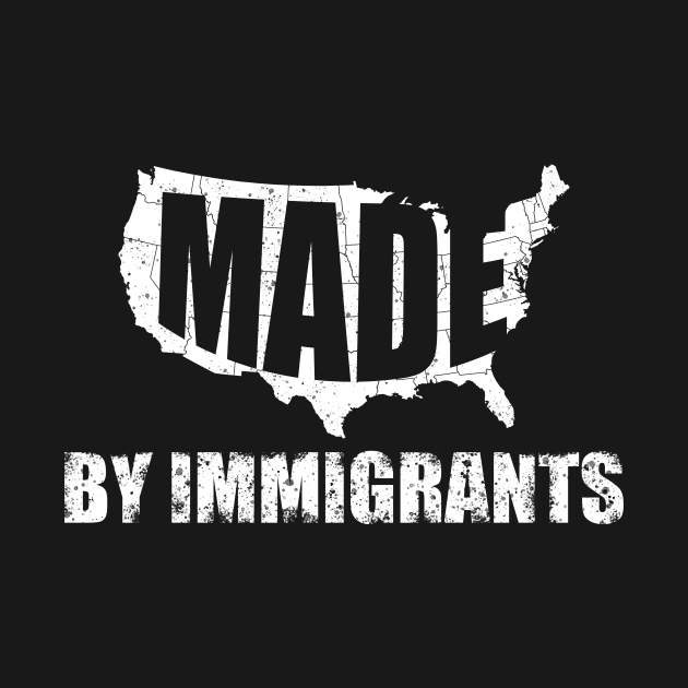 Made By Immigrants Shirt America Political Tee Politics Gift American Flag Immigration Shirt America Political Gift USA GIft  Immigrant Gift by Curryart