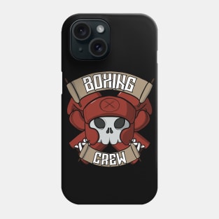 Boxing crew Jolly Roger pirate flag Red corner Phone Case