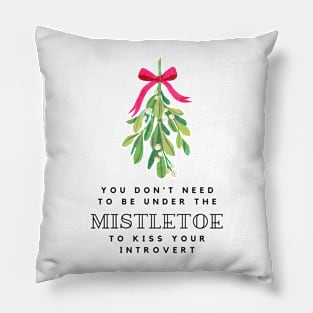 Funny Introvert Christmas Quote Pillow