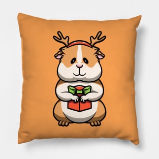 Cute Christmas Guinea Pig Pillow