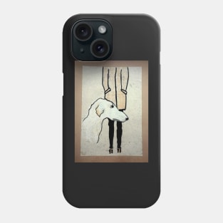 The dog and the girl Phone Case