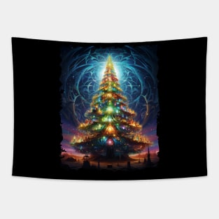 Fantastical Bright Christmas Tree Tapestry