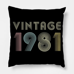 39Th Birthday Gift Vintage 1981 Classic Men Women Pillow