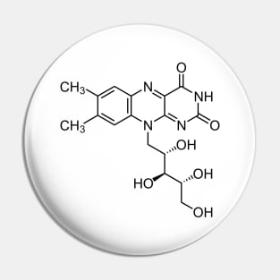 Vitamin B2 Riboflavin C17H20N4O6 Molecule Pin