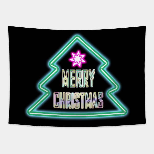 MERRY CHRISTMAS Tapestry by Canvas Creations