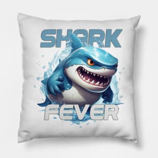 Shark Fever Splash Tee Pillow