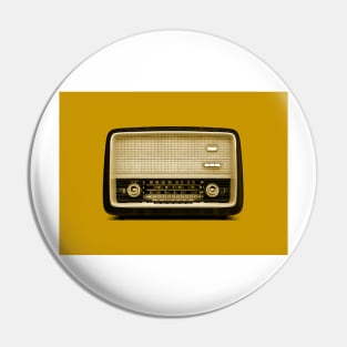 Retro Radio Pin