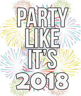 Party Like It's 2018 Happy New Years Eve Magnet