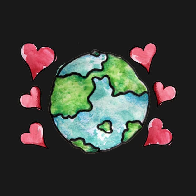 Earth Day Love hearts by bubbsnugg