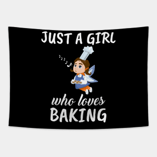 Just A Girl Who Loves Baking Tapestry