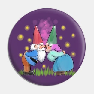 Kissing Gnomes Pin