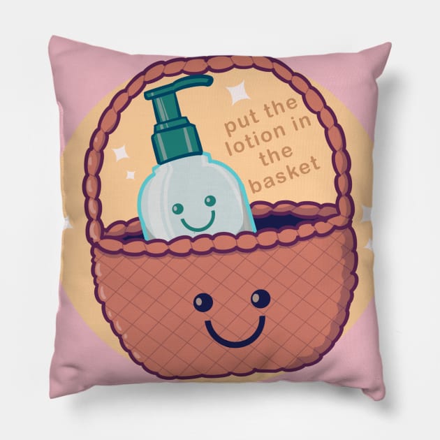 Lotion Basket Pillow by LVBart