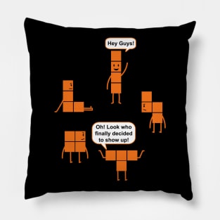 Brick Game Missing Piece Pillow