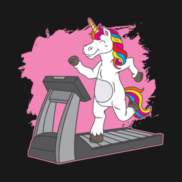 Unicorn treadmill shirt by Xizin Gao