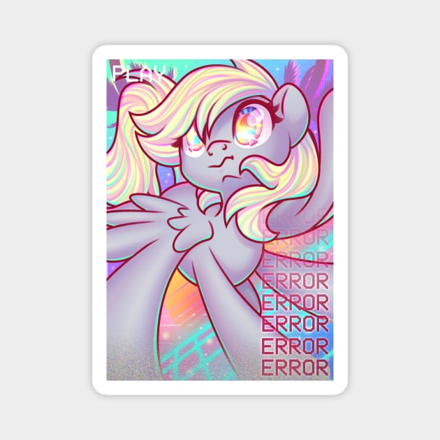 Vaporwave Derpy Magnet by WaveCipher