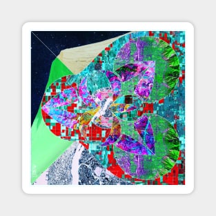 the global mapper collage of hazard in deep city mountain Magnet