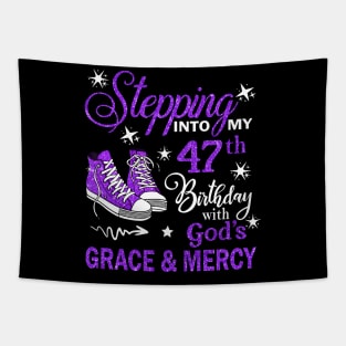 Stepping Into My 47th Birthday With God's Grace & Mercy Bday Tapestry