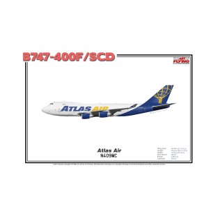 Boeing B747-400F/SCD - Atlas Air (Art Print) T-Shirt