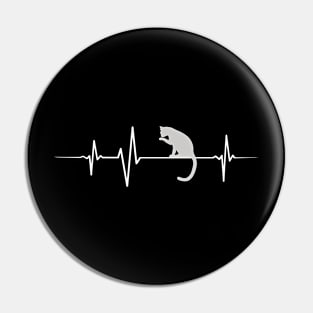 Heartbeat - Cat Pin