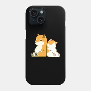 Orange And White Sleeping Dog And Cat Phone Case