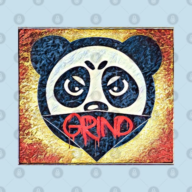 Grind Panda Mask Logo by Digz