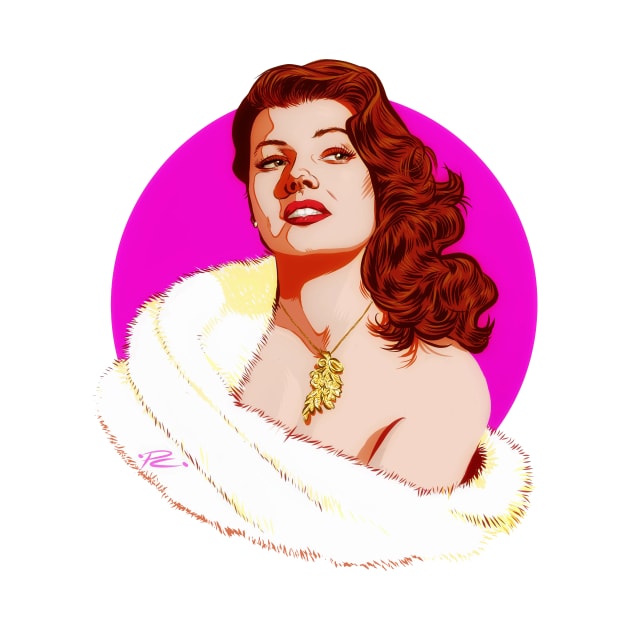 Rita Hayworth - An illustration by Paul Cemmick by PLAYDIGITAL2020