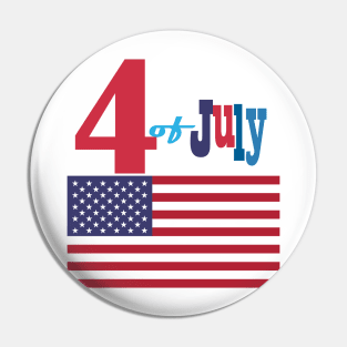 4th Of July & Summer Party Patriotic USA flag Decoration and Gifts. Pin