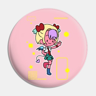 Student Devil is back to school Pin